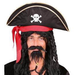 Chapéu de Capitão Pirata Caveira