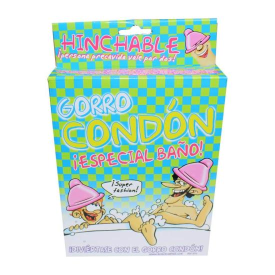 Chapéu de preservativo inflável para despedidas