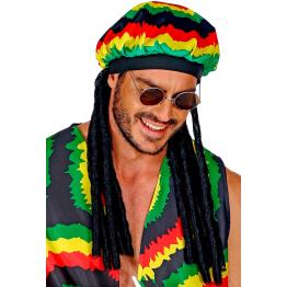 Chapéu jamaicano com dreadlocks