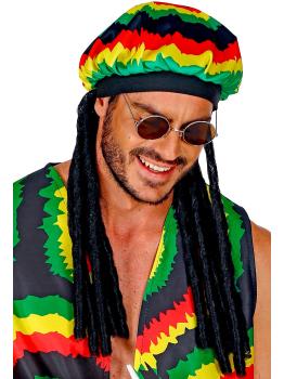 Chapéu jamaicano com dreadlocks