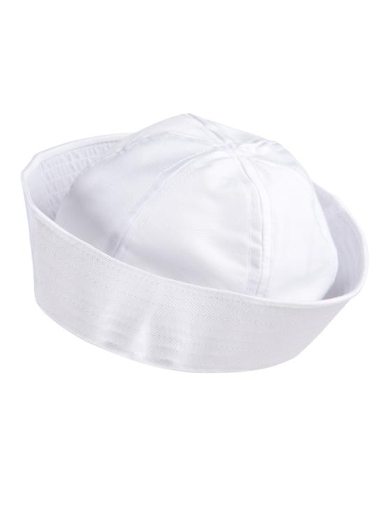Chapéu de marinheiro branco para adulto