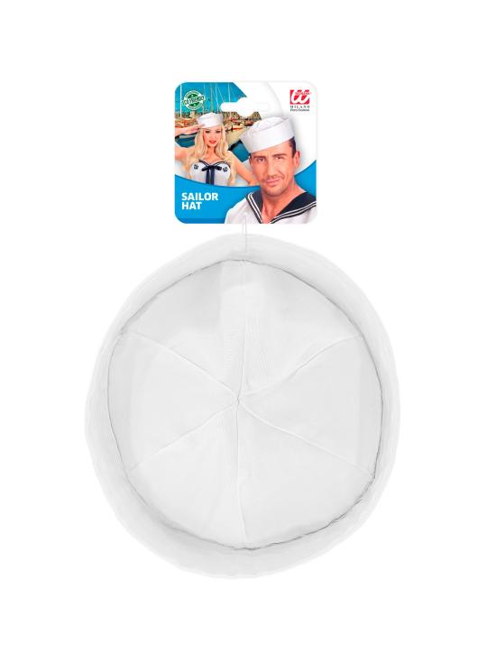 Chapéu de marinheiro branco para adulto