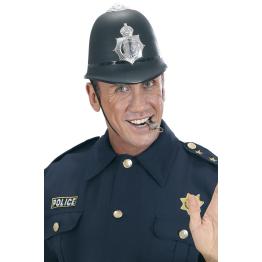 Chapéu de plástico rígido Bobby da polícia inglesa