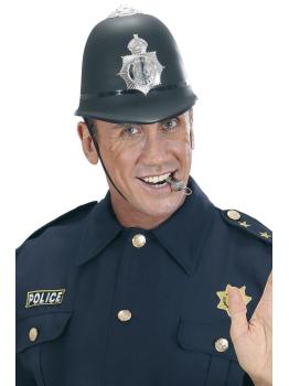Chapéu de plástico rígido Bobby da polícia inglesa