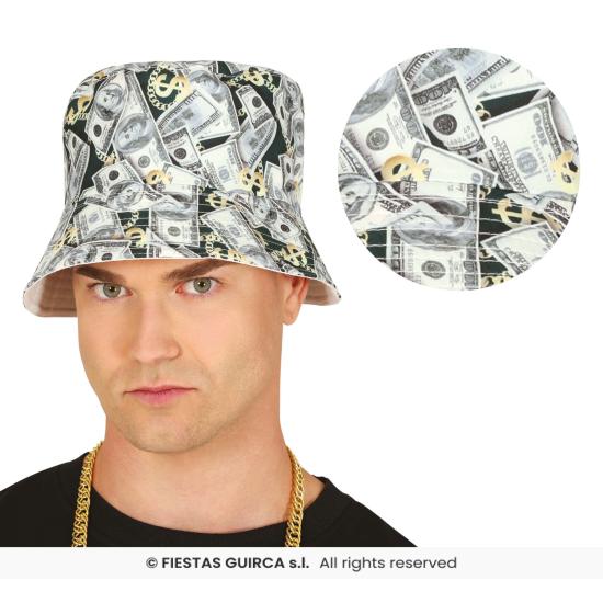Chapéu de dólar verde e branco - chapéu de festa para adultos Chapéu de dólar verde e branco - chapéu de festa para adultos