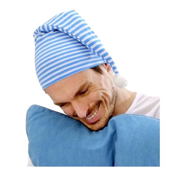 Chapéu listrado para dormir Chapéu listrado para dormir