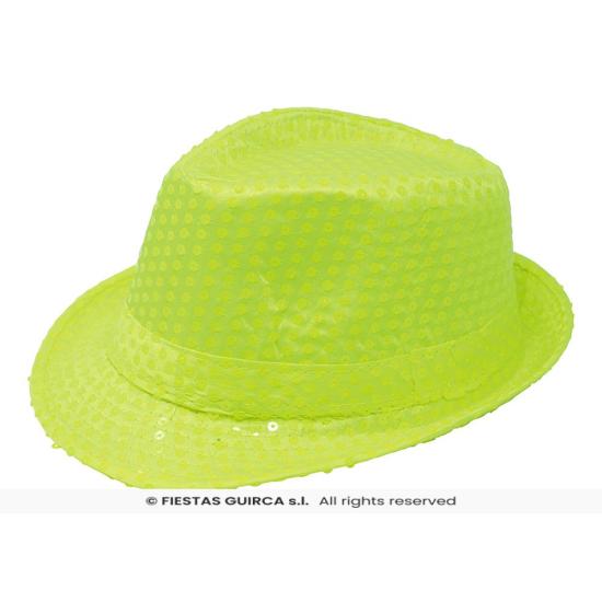 Chapéu de gangster com lantejoulas para adultos