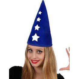 Boné ou Chapéu Azul com Estrelas Mágicas