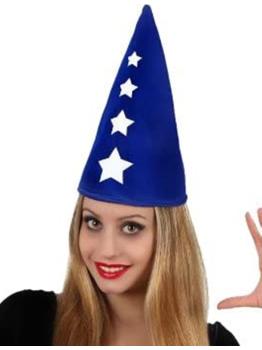 Boné ou Chapéu Azul com Estrelas Mágicas