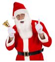 Chapéu de Papai Noel com Barba *