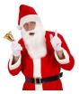 Chapéu de Papai Noel com Barba *
