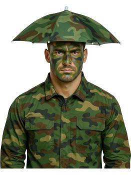 Boné Guarda-chuva Militar Verde (70 cm)