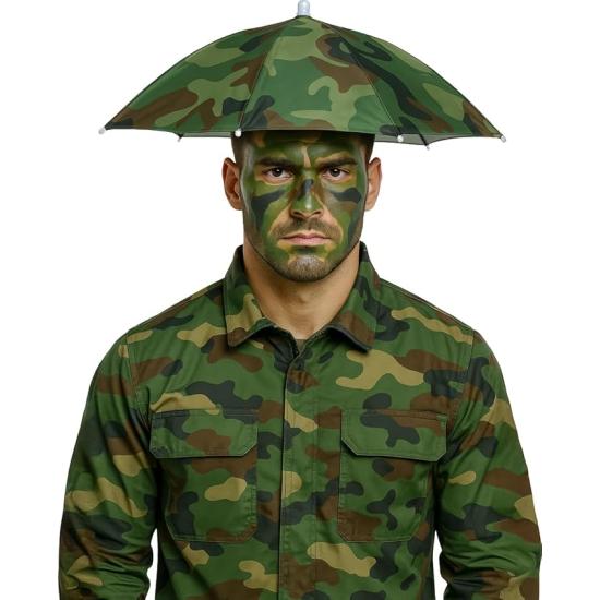 Boné Guarda-chuva Militar Verde (70 cm) Boné Guarda-chuva Militar Verde (70 cm)