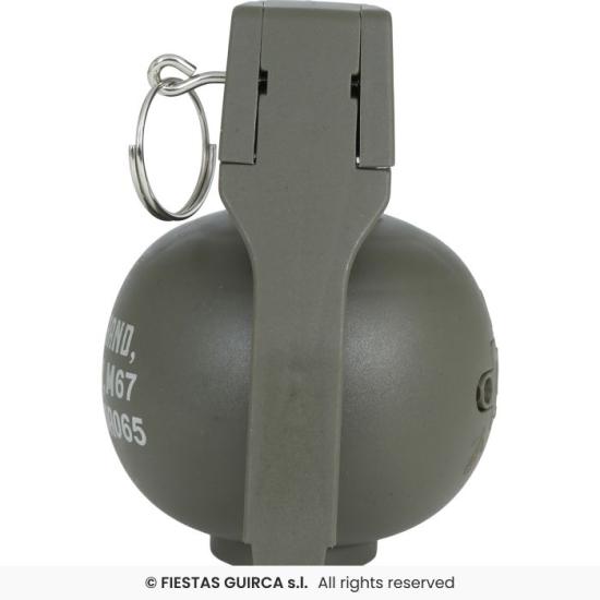 Granada com Luz e Som 10 cm – Acessório Militar Realista para Fantasias de Soldados e Temas de Guerra