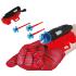Luva infantil do Homem-Aranha com lançador de ventosa – Conjunto de super-heróis