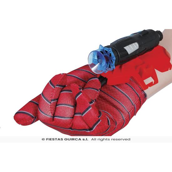 Luva infantil do Homem-Aranha com lançador de ventosa – Conjunto de super-heróis