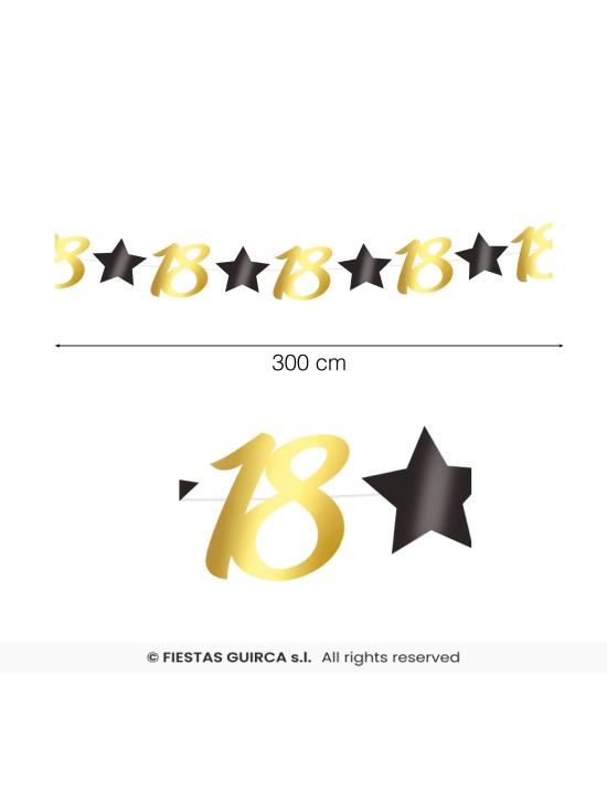 Guirlanda de aniversário, 300 cm