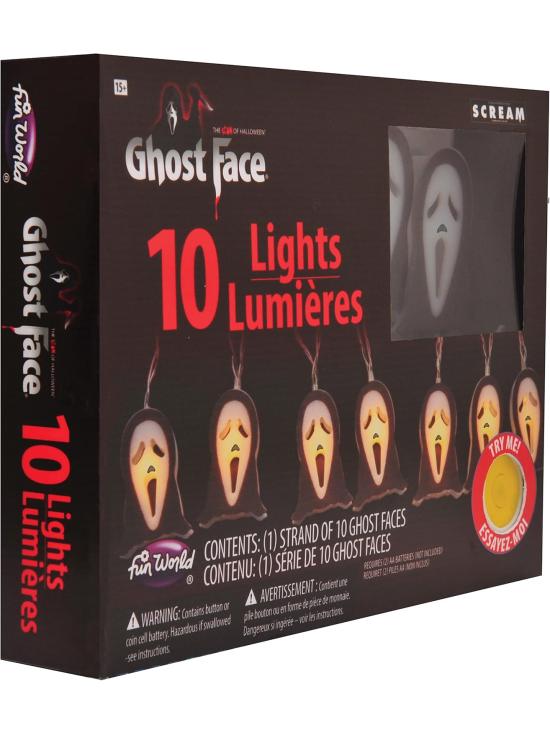 Luzes de cordão oficialmente licenciadas do Ghostface Scream – 10 luzes