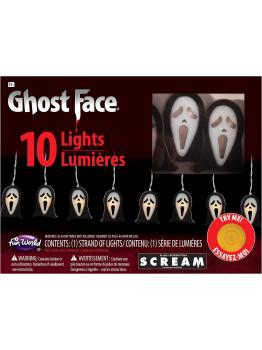 Luzes de cordão oficialmente licenciadas do Ghostface Scream – 10 luzes