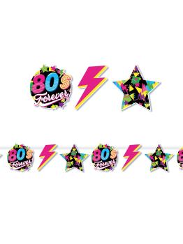 Guirlanda de discoteca dos anos 80 300 cms