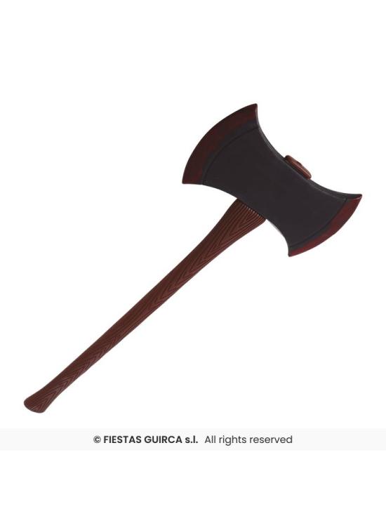 Machado de dois gumes 73 cm - Acessório Guerreiro e Carrasco