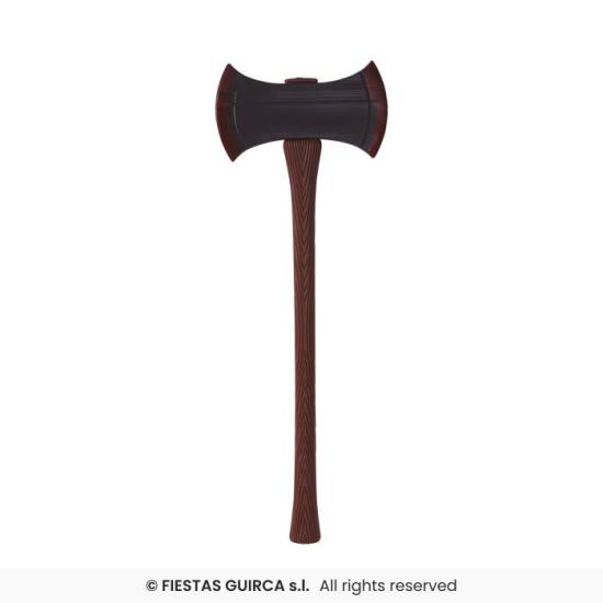 Machado de dois gumes 73 cm - Acessório Guerreiro e Carrasco