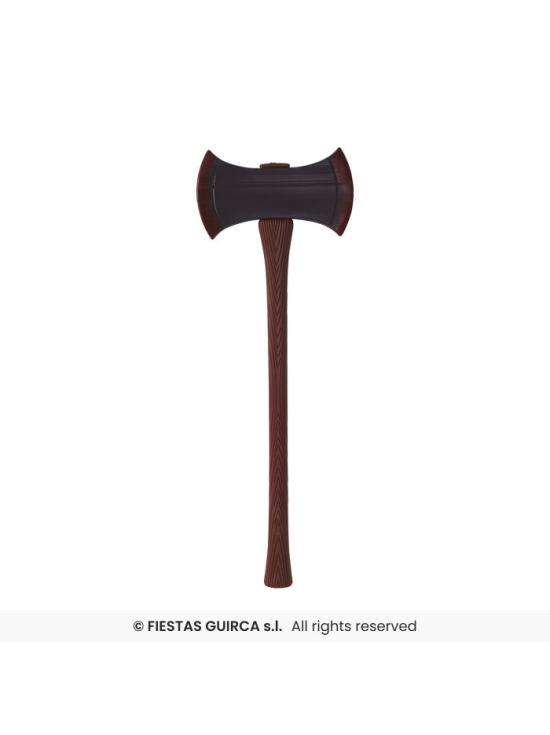 Machado de dois gumes 73 cm - Acessório Guerreiro e Carrasco
