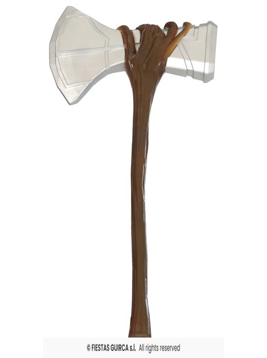 Machado Viking de 61 cm - Acessório de fantasia para fantasias épicas