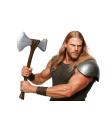 Machado Viking de 61 cm - Acessório de fantasia para fantasias épicas