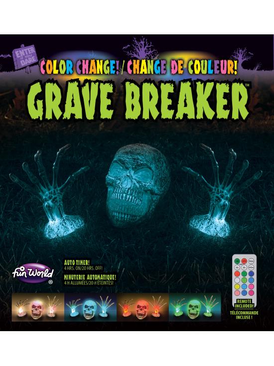 Esqueleto de LED com mudança de cor do Grave Breaker