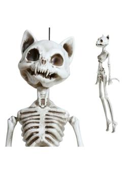 Gato esqueleto de Halloween 37 cm