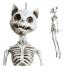 Gato esqueleto de Halloween 37 cm