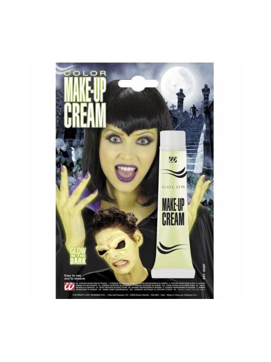 Maquiagem escura fluorescente de Halloween.