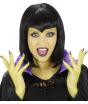 Maquiagem escura fluorescente de Halloween.