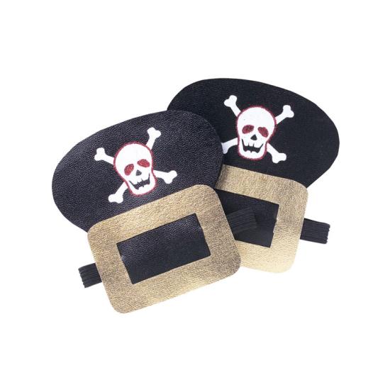 Fivelas de sapatos de pirata em couro sintético