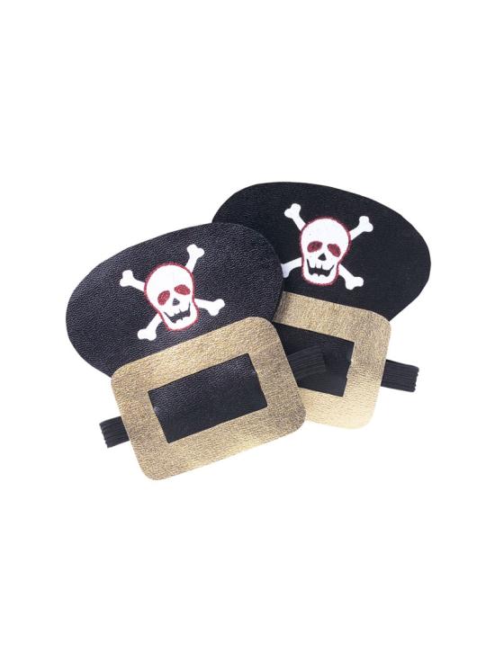 Fivelas de sapatos de pirata em couro sintético