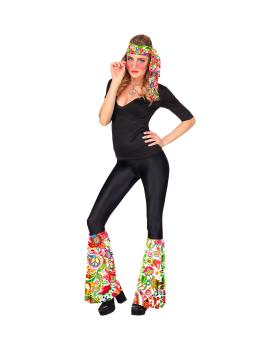 Conjunto Hippie anos 60/70, faixa de cabeça e manoplas, hippie, reggae, flower power