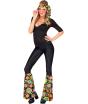 Conjunto Hippie anos 60/70, faixa de cabeça e luvas de flores, hippie, reggae, flower power