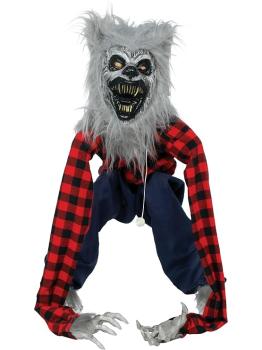 Lobisomem de Halloween com Luz, Som e Movimento 90 cm