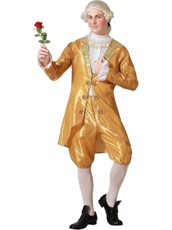 Fantasia de Cortesão Dourado para Homens | Your and Me Costumes