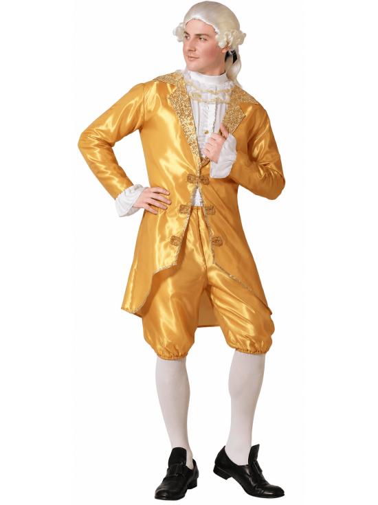 Fantasia de Cortesão Dourado para Homens | Your and Me Costumes
