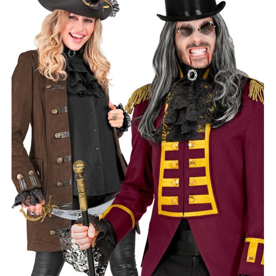 Jabot com pulseiras de pedras e rendas – acessório de traje