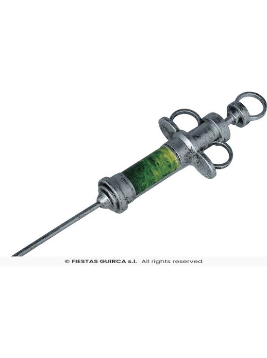 Seringa de PVC de 30 cm para assassino em série