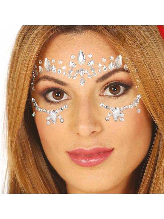 Joias faciais, cores sortidas, pacote com 100 unidades