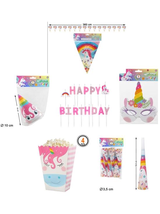 Kit de aniversário unicórnio