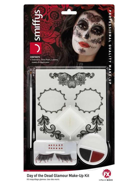 Kit de maquiagem Glamour do Dia dos Mortos