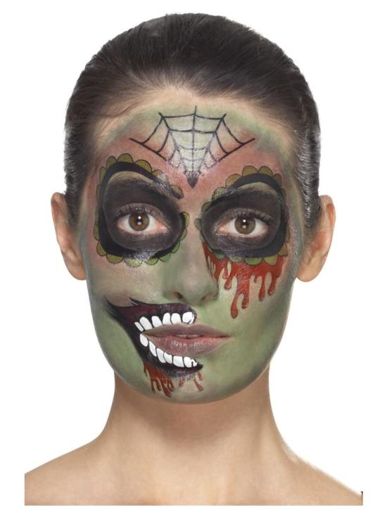 Kit de maquiagem zumbi para o dia dos mortos