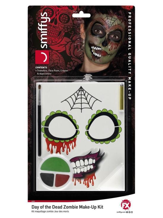 Kit de maquiagem zumbi para o dia dos mortos