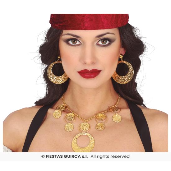 Kit colar e brinco cigano para mulheres