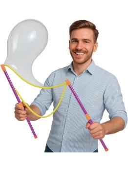 Kit de Bolhas de Sabão com Varetas e Cordões para Festas